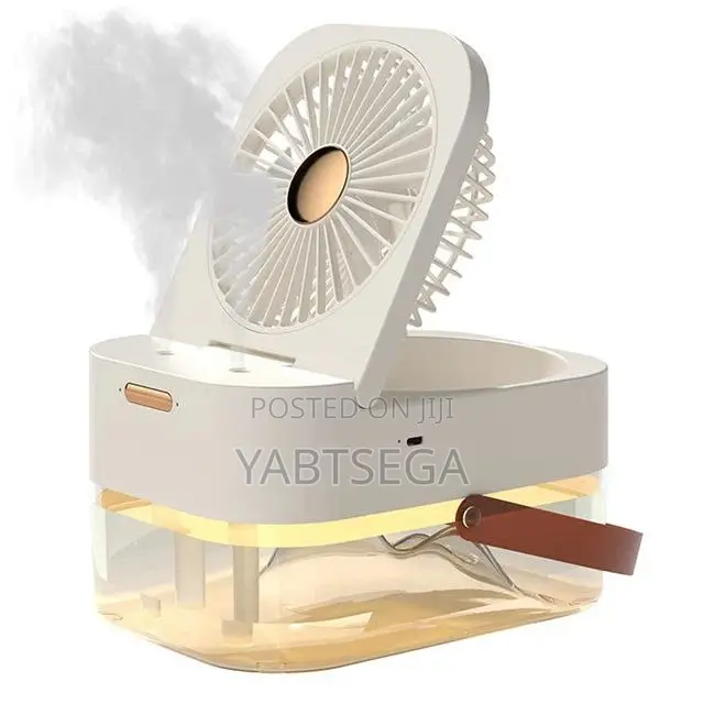 Dual Spray Humidifying Fan With Night Light