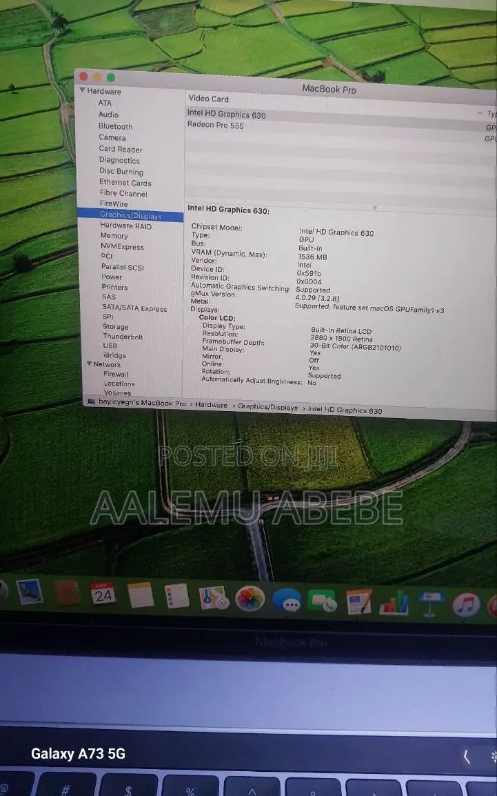 New Laptop Apple MacBook Pro 2017 16GB Intel Core I7 SSD 512GB