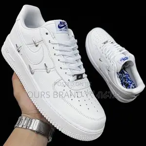 Nike Air Force 1 Mini Gold Swoosh" Custom Low Shoes