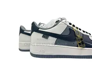 Nike  #Air Force 1 #Custom "#Navy Blue" #Low Shoes