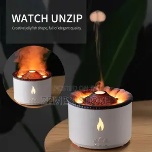 Volcano Flame Humidifier በጣም ማራኪ ዲዛይን ለቤት ለቢሮ ተመራጭ Diffuser