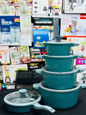 BMN Original Ceramic Cookware 5 in 1 ቢኤምን ኦርጅናል ሴራሚክ ድስት