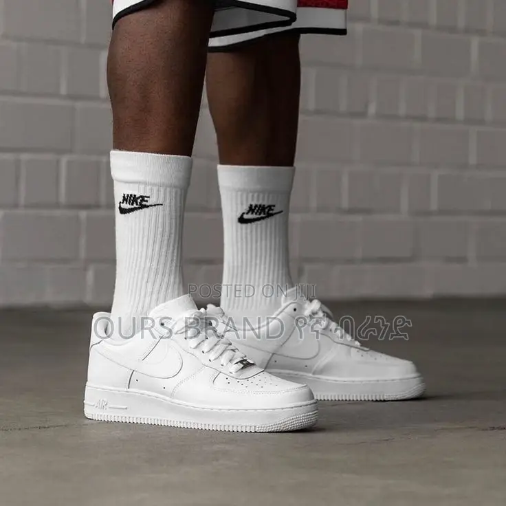 High Master Quality Nike Air Force 1 Low Cut White Shoes