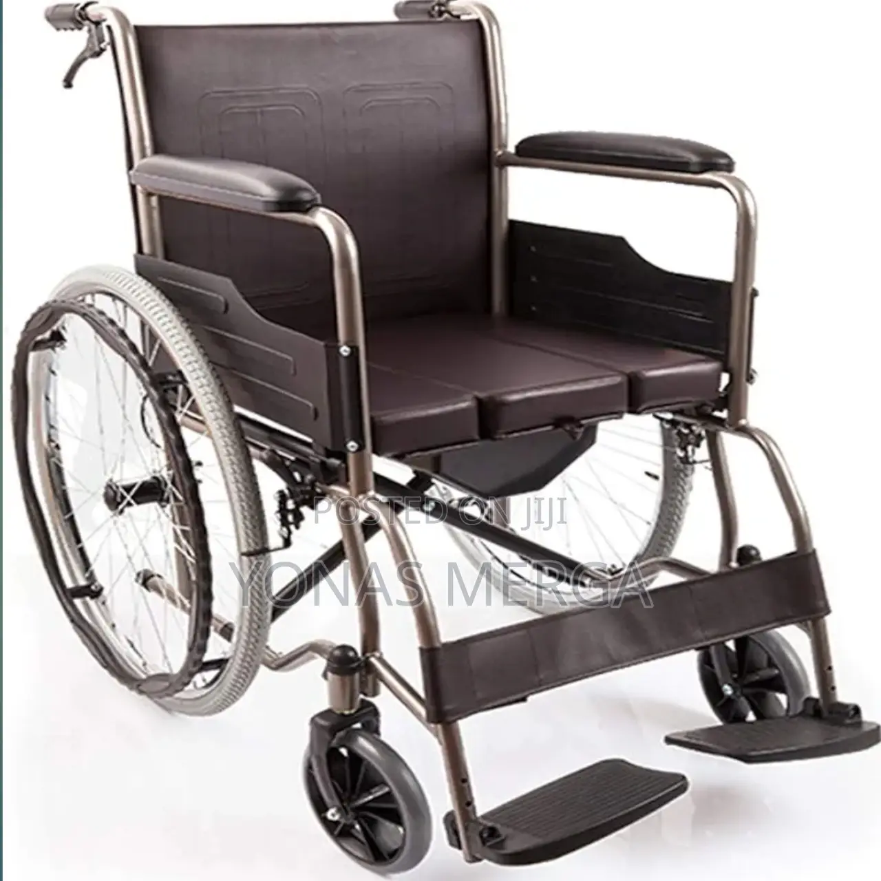 Wheelchair, Bath Toilet Commode,PU Leather Folding / Movable