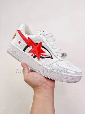 High Master Qualitybape Sta a Bathing Ape ‘Shark White’ Shoe
