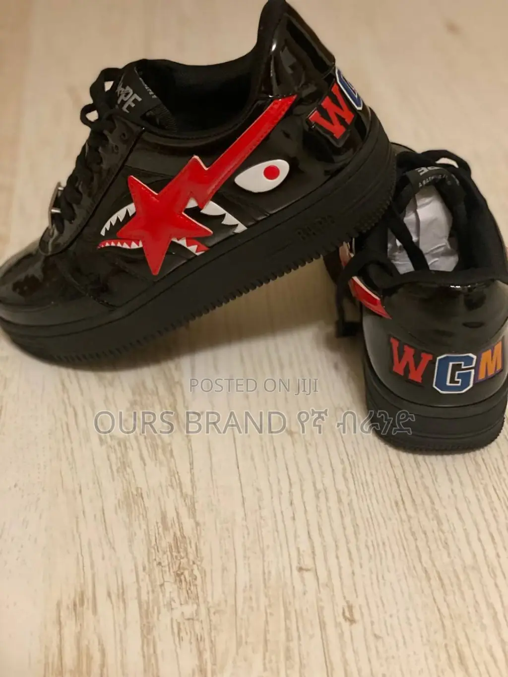 High Master Qualitybape Sta a Bathing Ape ‘Shark White’ Shoe