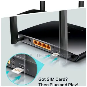 Tp Link 4G በ ሲም የሚሰራ ባለ አንቴና Router
