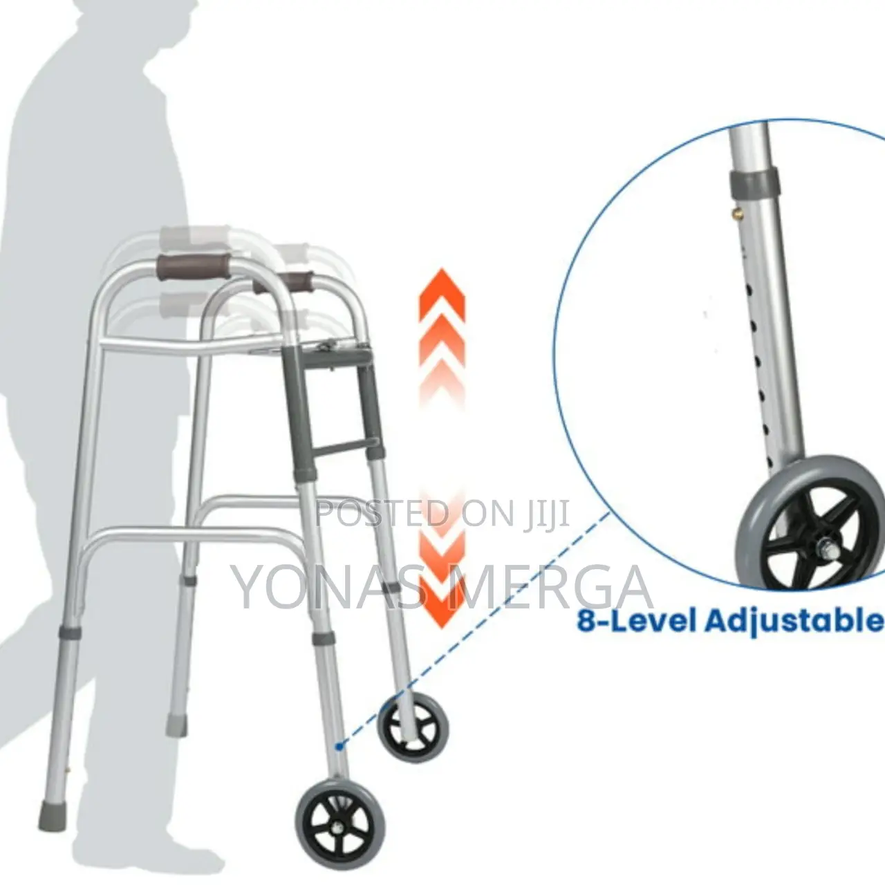 መመርኮዣ Walker/የጎማ Walker/ቁመተ ረዥም እና አጭር Walker/መኪና ዉስጥ ሚገባ