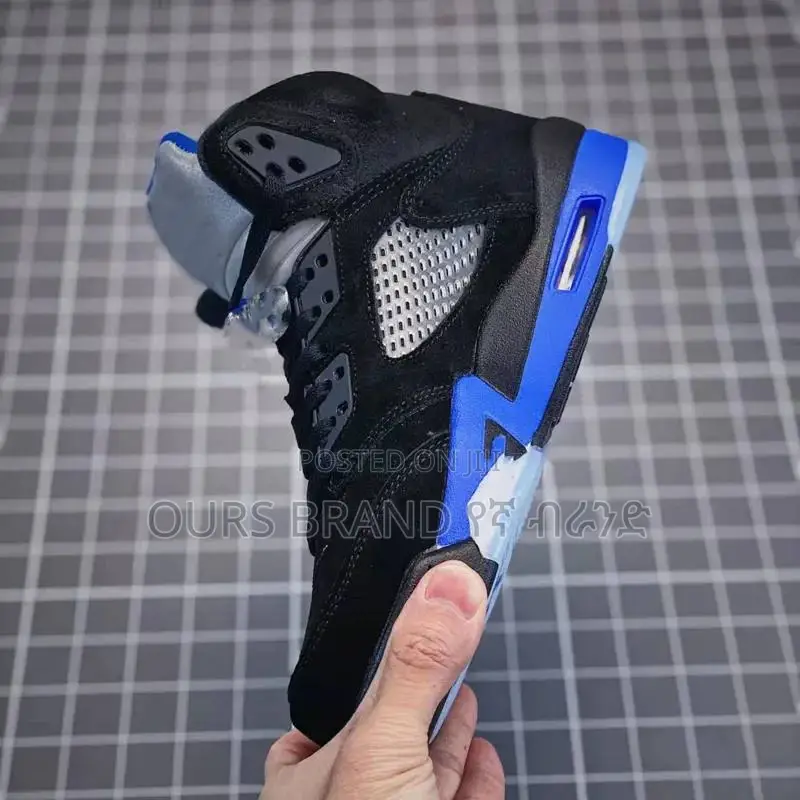 High Master Quality Air Jordan 5 Retro Hi Racer Blue Shoe