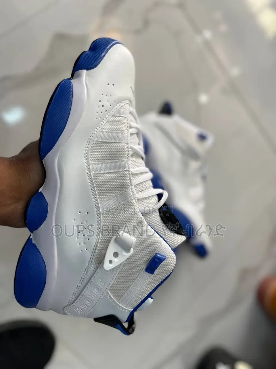 High Master Quality Air Jordan 6 Rings 'White Marina Blue'