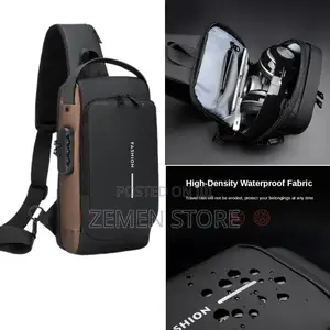 የራሱ Usb መሰኪያ ያለው ለአያያዝ ምቹ የሆኑ እጅግ ዘመናዊ ቦርሳ Sling Bag