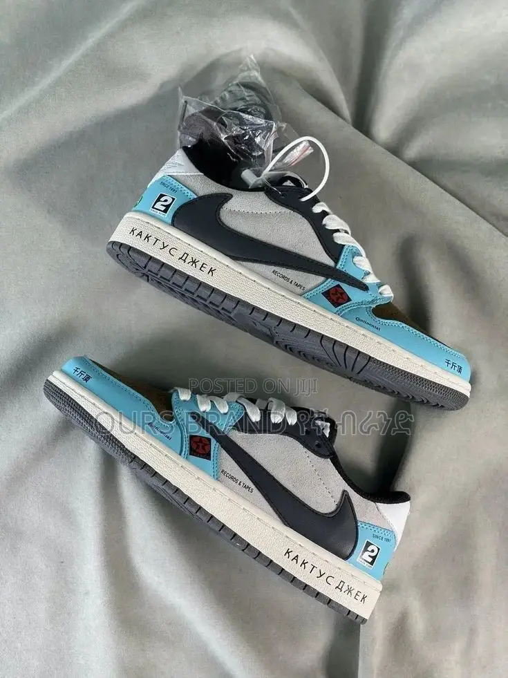 Custom Travis Scott X Nike Air Jordan 1 Low Cut Sneakers