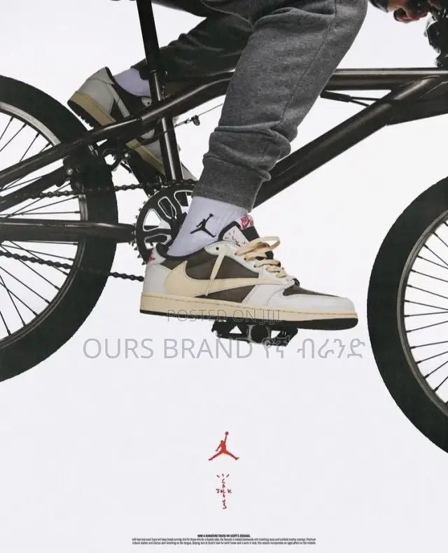 Custom Travis Scott X Nike Air Jordan 1 Low Cut Sneakers