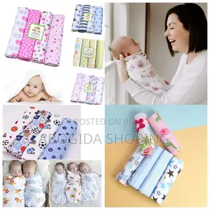Flannel Receiving Blankets
መቀበያ መጠቅለያ
4pcs