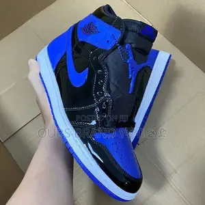 Nike Air Jordan 1 Patent Blue High Master Luxurious Shoes