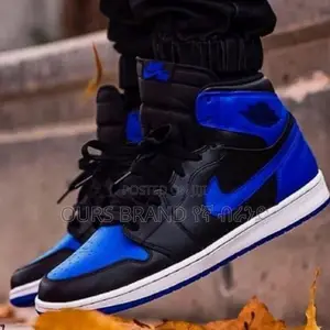 Nike Air Jordan 1 Patent Blue High Quality Luxurious Shoes