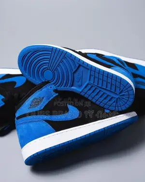 Nike Air Jordan 1 Patent Blue High Quality Luxurious Shoes