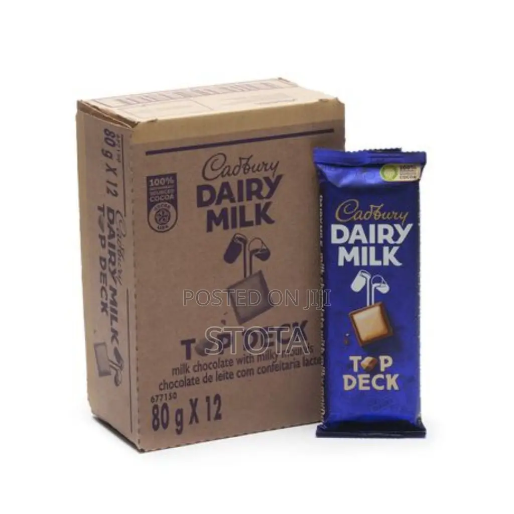 Dairy Milk Chocolate Top Deck 80g(12pcs)