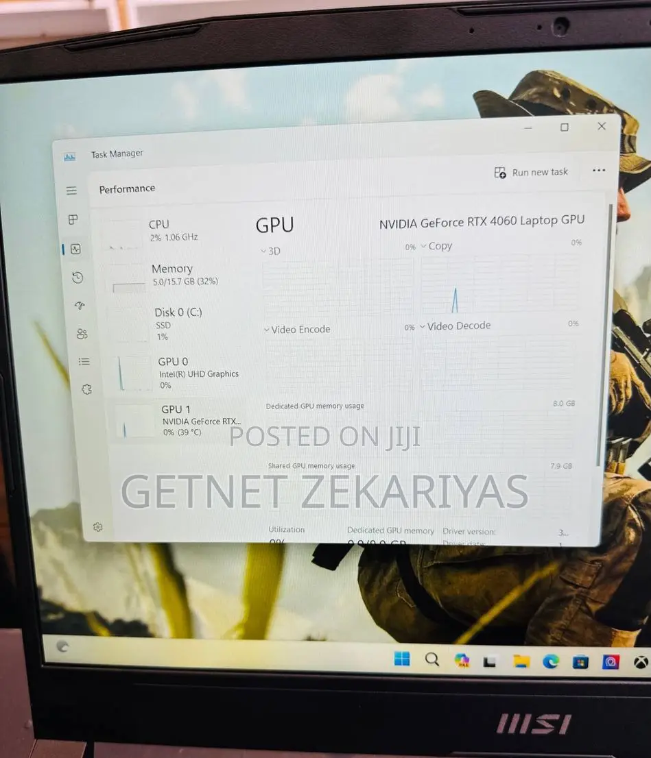 New Laptop MSI Katana 15 16GB Intel Core I7 SSD 512GB