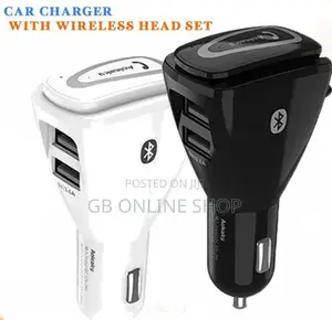Car Charger With Wireless Headset