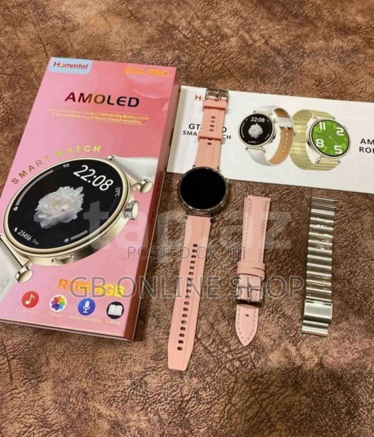 Hommtel GT4 Pro 4GB Rom Amoled Smart Watch