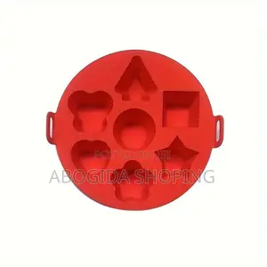 7 Diffrent Shaped Silicon Cup Cake Mould