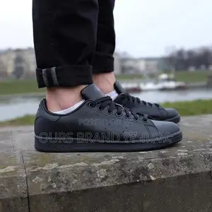 Adidas Stan Smith Triple Black Low Cut Sneakers Shoes
