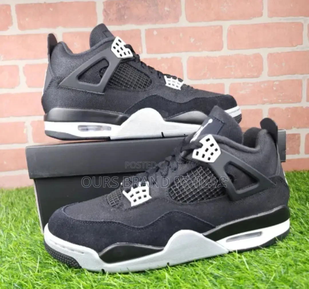 Air Jordan 4 Black High Master Quality Luxurious Sneakers