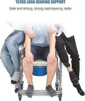 Shower Commode Wheelchair, Comfortable Padded Seat,Whelchair