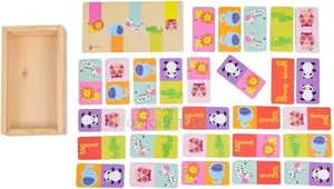 Wooden Wild Animals Dominoes