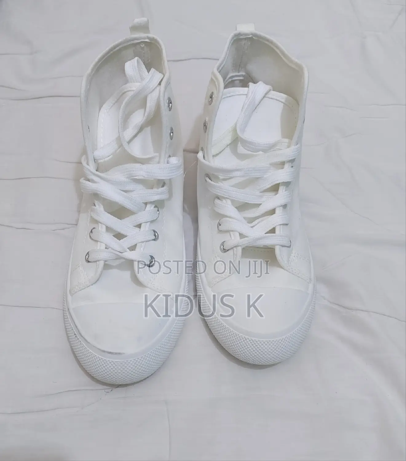White Canvas Shoes