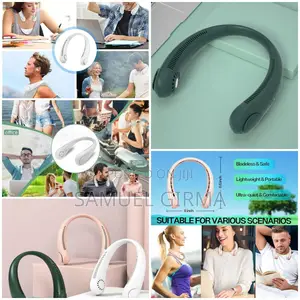 ~Portable Neck Cooler FanCordless Bladeless Fan 3 Speeds