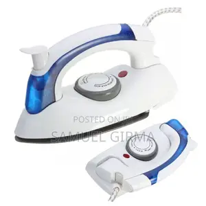 ~Mini Folding Travel Iron With Spray