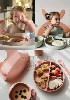 6 Pc Silicon Baby Feeding Set