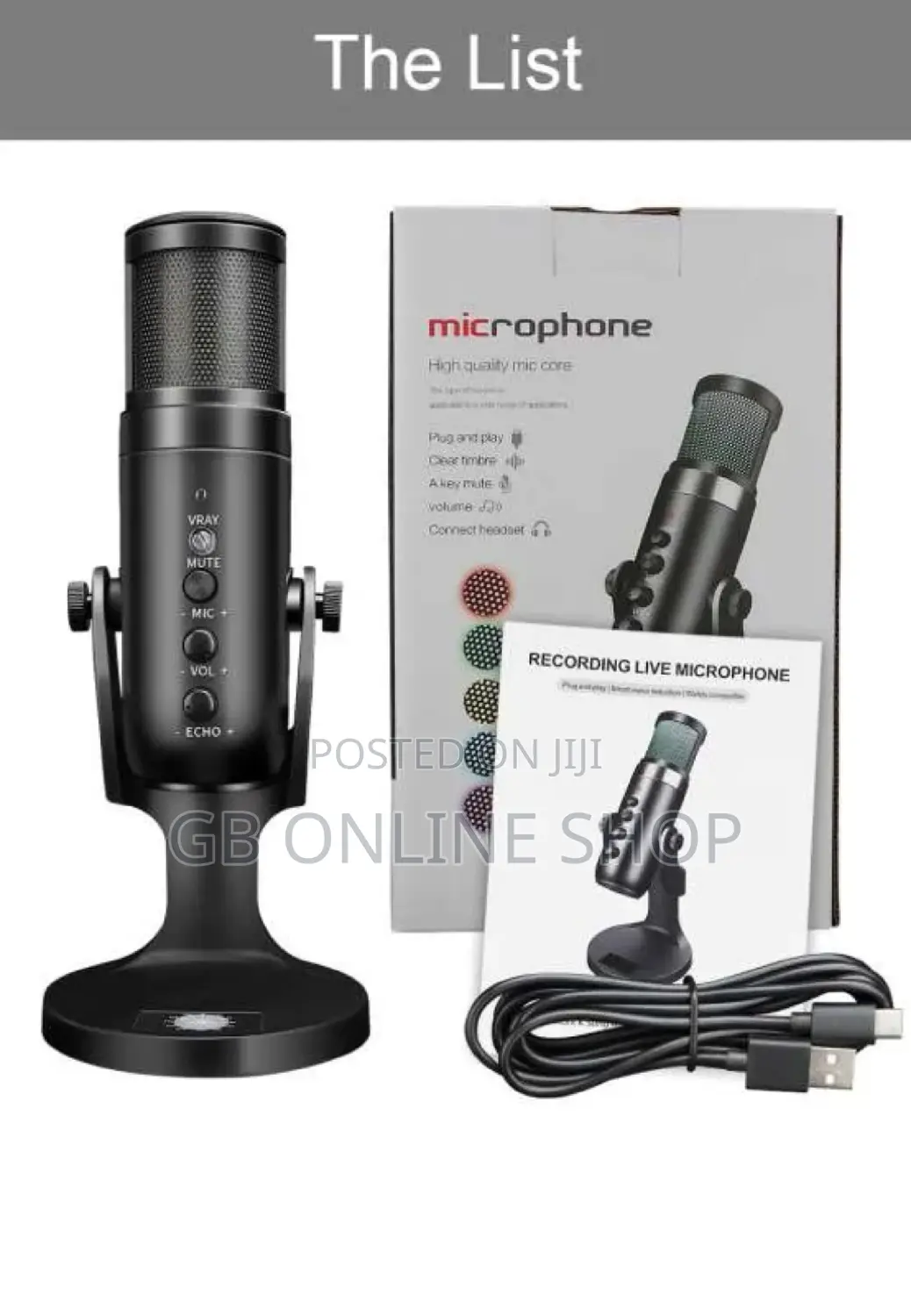 RGB Mc-Pw9 Usb Recording Microphone