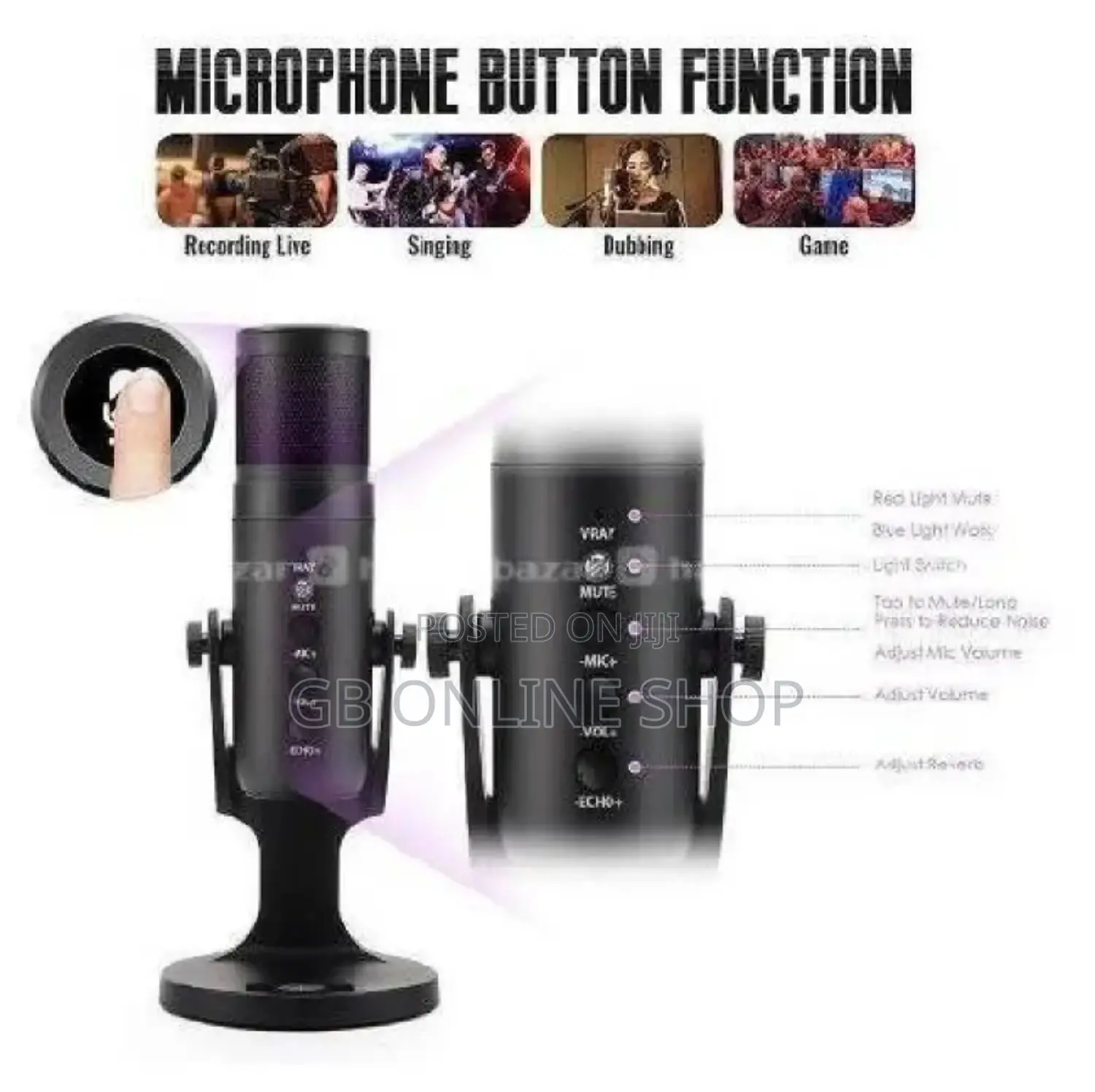 RGB Mc-Pw9 Usb Recording Microphone