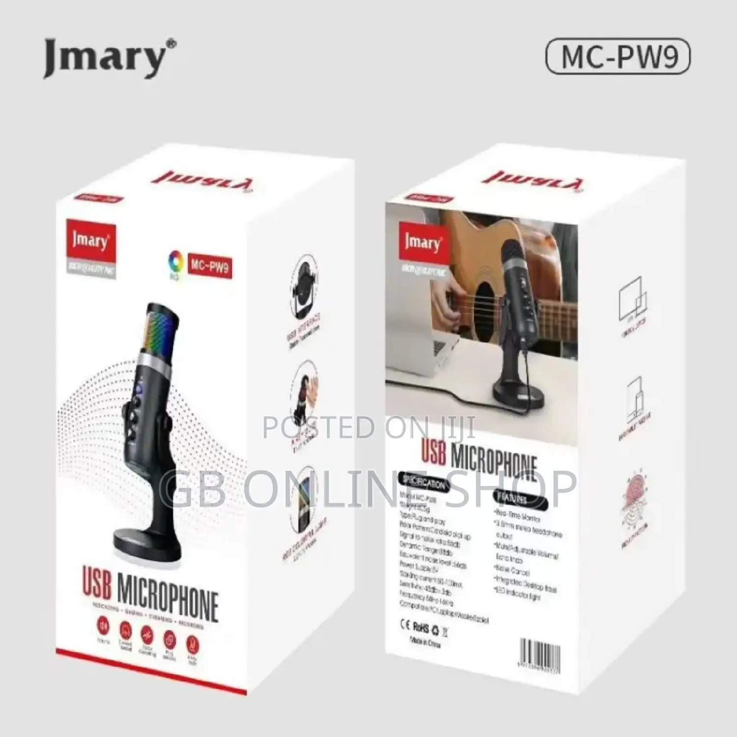 RGB Mc-Pw9 Usb Recording Microphone