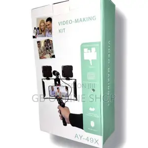 Vlogging Kit AY-49X Mobile Tripod Video Make With Bluetooth