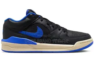 Nike Air Jordan Stadium 90 Black Varsity Royal Blue Shoes