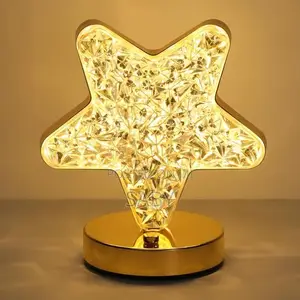 Star Led Crystal Table Lamp