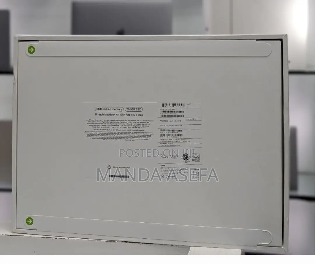 New Laptop Apple MacBook Air 8GB Apple M3 SSD 256GB
