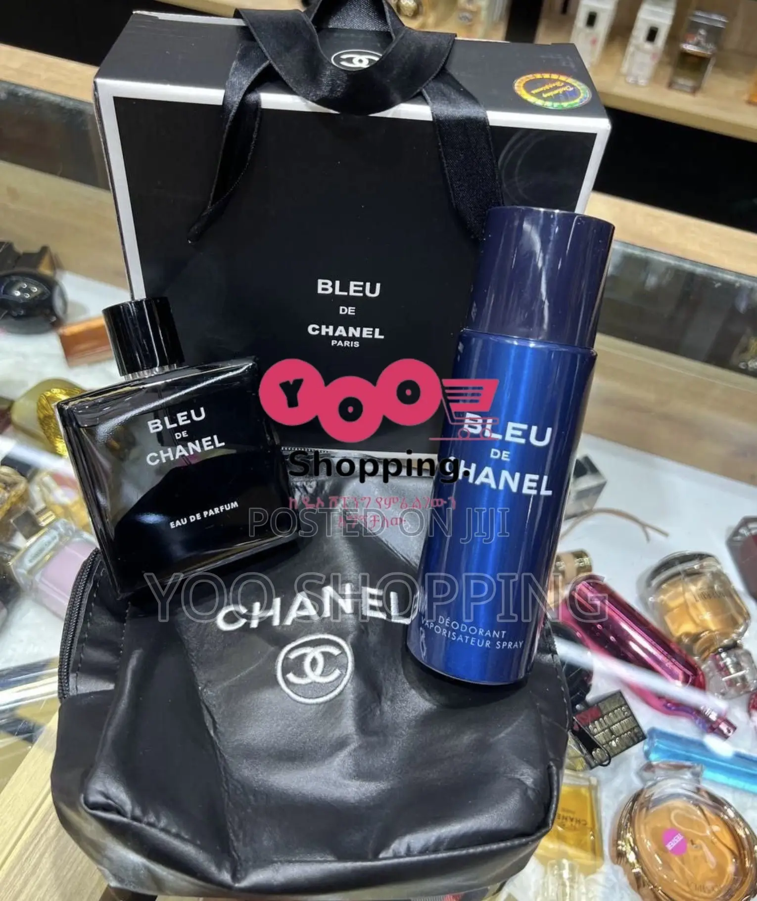 Blue DE Chanel Gift Box for Men