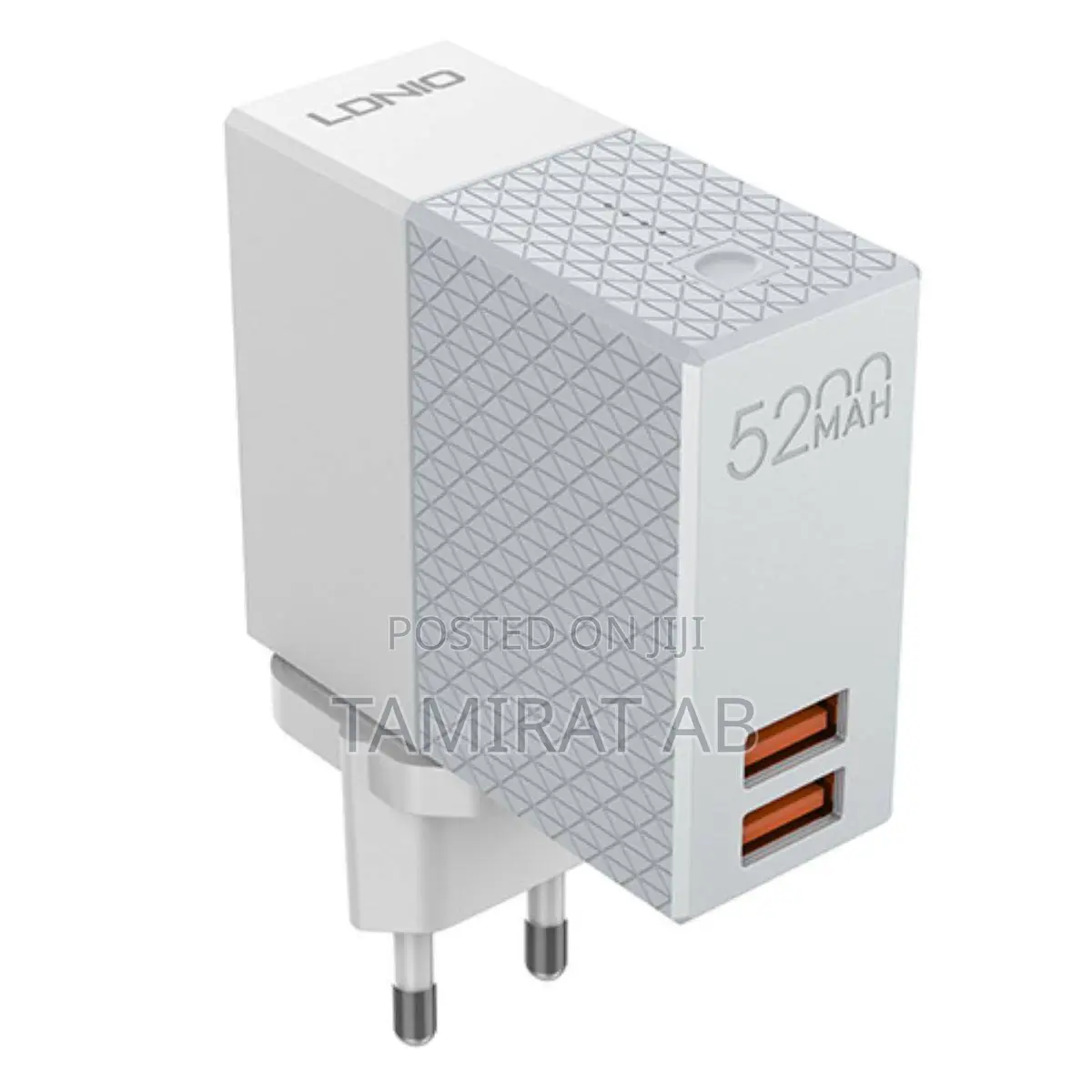 LDNIO 2in1 5200mah Power Bank + Dual USB Travel Wall Charger