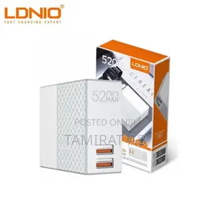 LDNIO 2in1 5200mah Power Bank + Dual USB Travel Wall Charger