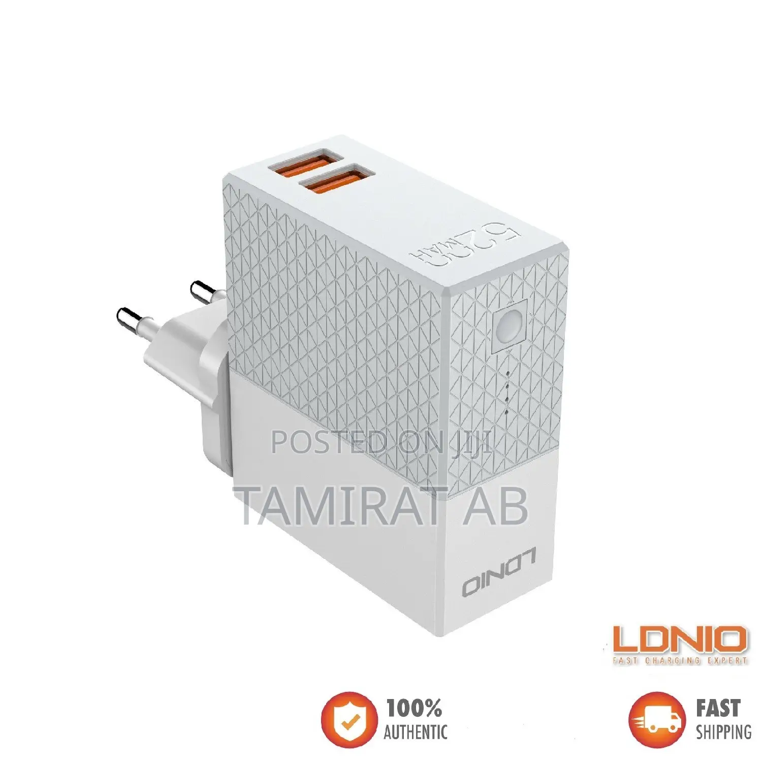 LDNIO 2in1 5200mah Power Bank + Dual USB Travel Wall Charger
