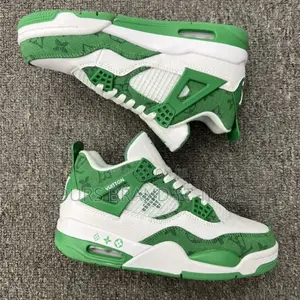 Jordan 4 Louis Vuitton High Master Quality Luxury Sneakers