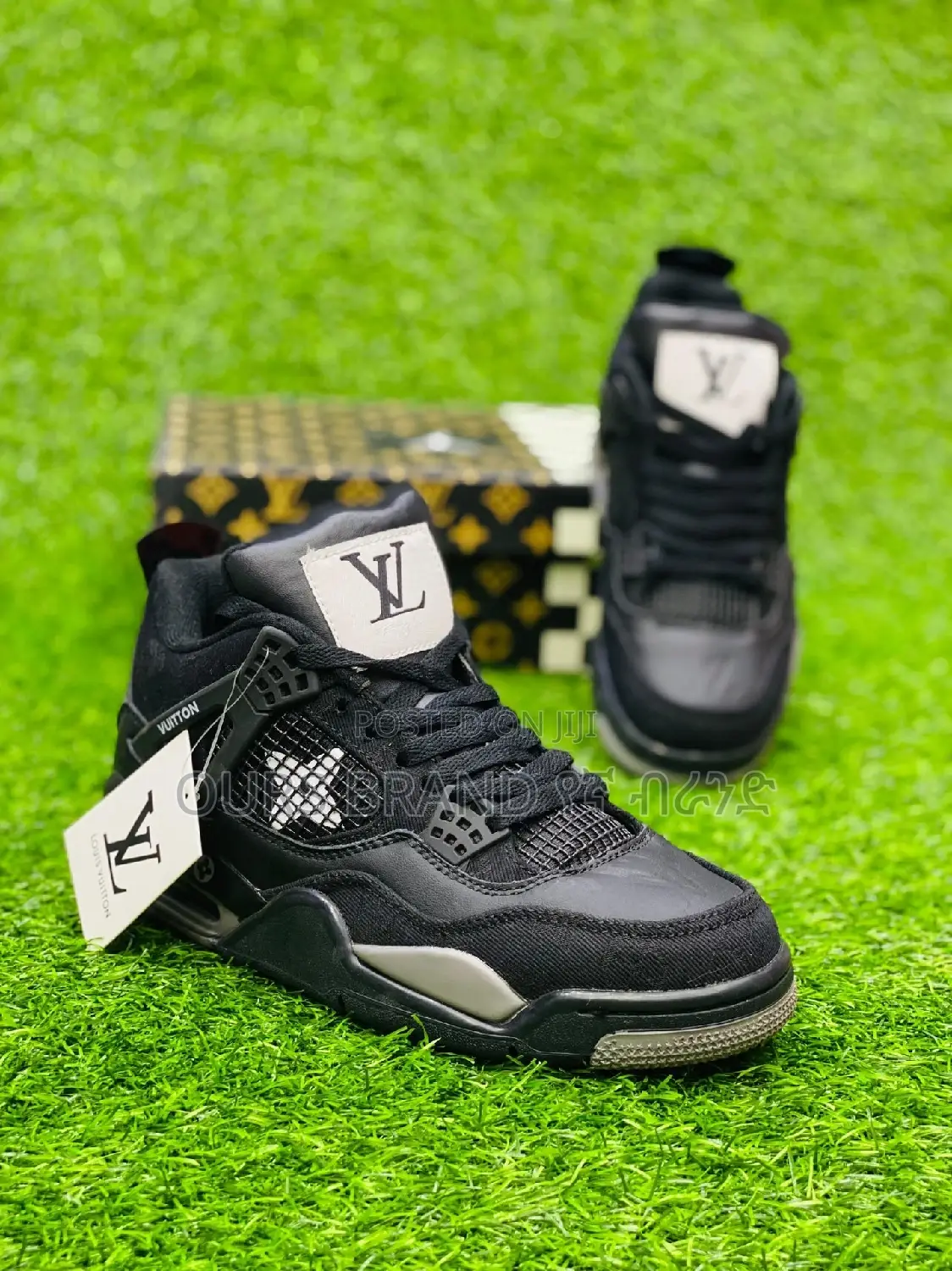 Jordan 4 Louis Vuitton High Master Quality Luxury Sneakers