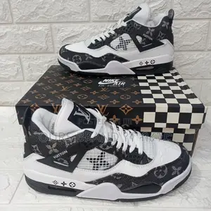 Jordan 4 Louis Vuitton High Master Quality Luxury Sneakers