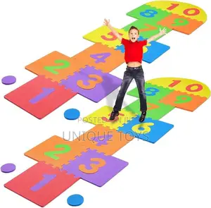 ሰኞ ማክሰኞ ጨዋታ Hopscotch Foam Interlocking Puzzle Floor Mat