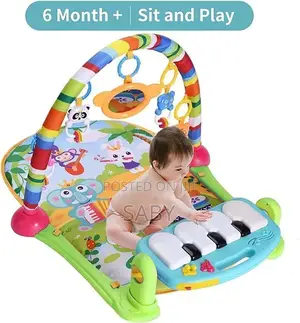 Baby Piano Fitness Play Gym Mat Educational Activity(ትልቁ)